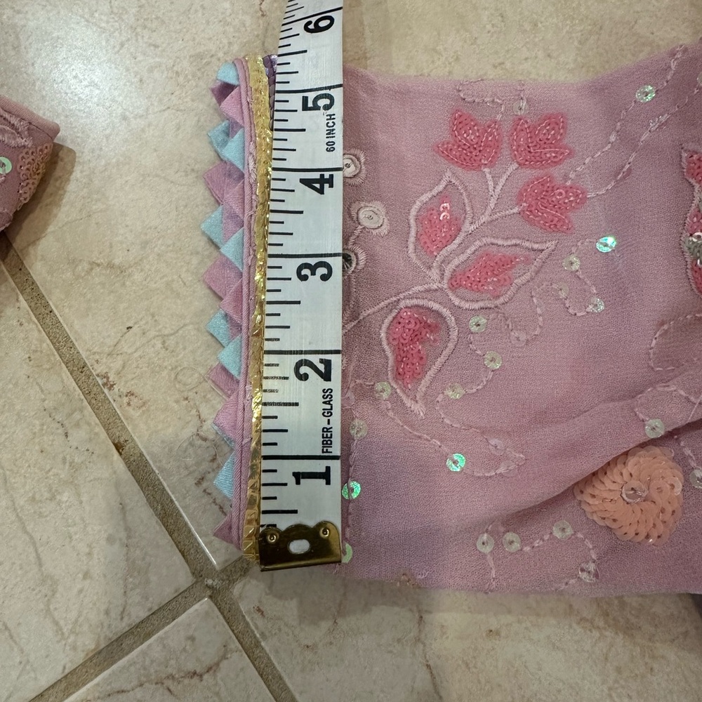 Embroidered Pink Lehenga Set - Picture 15 of 15